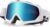 KINGBIKE Gafas de motocross MTB, para motocross, para hombre, mujer, jóvenes, aptas para gafas (blanco-azul, adulto)
