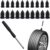 21Pcs Clavo de Goma para Neumáticos,kit repara pinchazos coche Clavos de Reparación de Neumáticos al Vacío con Destornillador, Kit de Reparación de Neumáticos para Moto repara (10 S+10 L)
