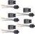5 Piezas 12V 40A Relé 5 Pines Vehículo Coche Relé Kit Automático Ventilador Eléctrico Bomba Combustible Alta Resistencia Carro Enchufe Zócalo
