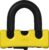 ABUS Candado para moto Power XS 67/105HB50 – Candado en U con cable recordatorio y llave iluminada – Nivel de seguridad 14 – Amarillo