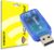 ACTECOM® Tarjeta de Sonido Externa USB 3D 5.1 Entrada Audio Salida Mic Micro Micrófono Adaptador Extraíble Jack 3,5mm TRS (Blue)