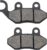 AHL 1 par de pastillas de freno delantero de motocicleta Compatibles con SYM Symphony SR 125/125 (4T) Rear disc model 2010-2011/Jet Sport 50/Jet Sport 50 S 2014-2015 /Orbit II/Symply 125 (4T)2009-2015