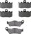 AHL-Kit Motocicleta Pastillas de freno para R1150 RT (Integral ABS) 2000-2005 (Semi metal)
