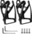 AIEX 2pcs Soporte Botella de Agua para Bicicleta, PC Ultraligero Portabotellas para Bicicleta con Herramienta de Tornillos, Bike Water Bottle Holder para Bicicletas de Carretera MTB Ciclismo (Negro)