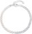 Amberta Pulsera de Perlas en Plata de Ley 925 para Mujer | Pulsera de Eslabones con Perlas Simuladas, Regalos de Joyería para Mujer Boda Invitada Talla Regulable