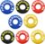 Amortiguador Raqueta Tenis 8Pcs Silicona Divertido Adecuado Todos Modelos Raqueta Tenis Raqueta Bádminton Accesorios Tenis Amortiguador vibración antivibradores Tenis Raqueta Tenis Accesorios