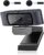 Angetube Webcam para PC – 1080P Full HD Streaming Webcam con cubierta protectora incorporada, enfoque automático PC cámara con doble micrófono de reducción de ruido, adecuado para PC, portátil,