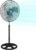 Artebeads Ventiladores de Pie Potentes 18″ 80W 3 Velocidades Oscilante Ventilador con Base Estable Altura Regulable (58-90cm) Rejilla Desmontable para Oficina Talleres Residencial