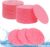 AUAUY Esponjas faciales comprimidas, 60 Pz Esponjas Desmaquillantes de Celulosa, Redonda Desmaquillante Belleza Esponja, SPA Facial, Exfoliante, Eliminación de Maquillaje (Rosa)