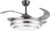 BEL AIR HOME – Ventilador de Techo Selene Motor DC – Aspas Desplegables – Luz Led 36W (3000K, 4000K, 6500K) – Mando a Distancia Incluido (NÍQUEL)