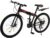 Bicicleta de montaña, 21 velocidades, plegable, con freno mecánico de doble disco delantero, para jóvenes y adultos de 1,65 a 1,95 m