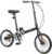 Bicicleta Plegable 16 Pulgadas, Bicicleta Viaje Ligera con Frenos Disco Dobles Y Portaequipajes Trasero para Adultos, Desplazamientos Bicicleta Urbana