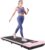 Bigzzia Cintas de Correr Walking Pad Caminadora Eléctrica Plegable 10 km/h,2.5HP-Superficie Extra Grande de 42 cm-Control Remotoy Pantalla LCD – Estructura Reforzada-Peso Máximo de 265 LB (Rose)