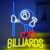 Billiards Neon LED Letreros de Neón Alimentado por USB con interruptor Adecuado para bares, fiestas, salas de billar, decoración de paredes, luces de neón