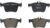 Bosch BP1504 – Pastillas de Freno para Coche Eje Trasero – Calidad Bosch – Reducción de Ruido y Polvo – Certificación ECE-R90 – Sin Cobre – 1 Juego de 4 Pastillas