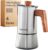 Cafetera Espresso 4 tazas – Apta para inducción y todas las demás placas – Acero inoxidable y madera – 200ml