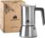 Cafetera Italiana | Cafetera express 6 Tazas (300 ml) | Cafetera italiana induccion en acero inox | Cafetera induccion con junta de repuesto