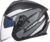 Casco Moto Abierto 3/4 Medio Cascos,Casco De Moto Jet con Visera Solar Doble, Visera Solar incorporada para Gafas de Sol Dot/ECE Homologado Casco para Adulto Hombre Mujere