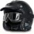 Casco Motocicleta Cuero Bluetooth Casco Retro Abierto con Gafas ECE Homologado Retro Casco Moto Jet Custom Scooter Cascos Half-Helmet para Mujer Hombre Adultos
