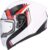 Casco Shiro SH-870 Archer, Talla M (57/58) , Color Blanco y Rojo, homologacion 22.06