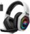 Cascos Gaming Inalámbricos para PC/Ps5/Ps4, Auriculares Gaming Inalámbricos de 2,4GHz Wireless+Bluetooth, Baja Latencia Calidad de Sonido sin Pérdidas, Duración 30Hr+