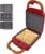 Cecotec Sandwichera Vintage Rock’Ntoast Retro One Red. 700W, 3 Placas Intercambiables, Diseño Retro, Revestimiento Rockstone, Indicador Luminoso, Base Antideslizante, Asa Tacto Frío, Pinza Cierre