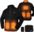 Chaqueta Calefactable Hombre con Bateria de 10000mAh, Chaleco Calefactable Hombre Mujer Abrigo Ropa Eléctrico Termica, 3 Temperaturas 6 Zonas de Calefacción para Invierno Trabajo Moto
