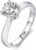 con Certificado Original 18K Oro Blanco Color Anillo Lujo Laboratorio Diamante Boda Bandas Novia Mujer, 10