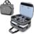 CURMIO Bolsa de Viaje Compatible con PS5, PS4, PS4 Pro, Bolsa Consola, Doble Capa Funda de Transporte para PS5, Controladores, Juegos y Accesorios, Gris (Sola Bolsa)
