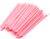 Desechables Brochas para labios Varitas,200 Piezas aplicador de lápiz labial,pinceles de labios correctores de brillo labial, herramientas de maquillaje para labios y ojos (Rosa)