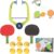 Door Ping Pong Game, Doorway Ping Pong, Door Jam Ping Pong, Indoor and Outdoor Adjustable Hanging Table Tennis Trainer Portable Set with 2 Racket and 6 Balls Exerciser Active for Ages 6+