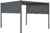 [en.casa] Pabellón con LED Cenador de Patio Fortaleza 300 x 300 cm Pérgola Carpa para Jardín Gazebo Toldo Vela de Sombra Cámping Protección Exterior Gris Oscuro