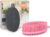 FREATECH 2-piezas Cepillo Corporal de Silicona – Cepillo Corporal de Ducha de 2 Cara para Exfoliación Suave, Limpieza Profunda y Masaje Intensivo, Cuidado de Piel Sensible, Negro y Rosa