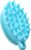FREATECH Cepillo de Cuerpo de Silicona de 2 Caras para Limpieza de Piel y Cabello, 2 en 1 Baño Ducha Cuerpo Cepillo y Champú Cepillo Cuero Cabelludo Masajeador Exfoliante, Fácil de Limpiar, Azul Claro