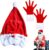Funda Para Casco De Motocicleta Con Gorro De Navidad Con Guantes, Funda Personalizada Para Casco De Papá Noel, Casco De Motocicleta De Papá Noel De Dibujos Animados, Funda Divertida Para Casco De Moto