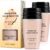 Fundación De Cambio De Color, 2 X 30Ml Fundación De Tono De Piel Cálida Impecable, Spf15 Base De Maquillaje Líquido Sin Poros De Cobertura Completa – Hidratante Impermeable De Larga Duración Con Crema