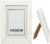 H HANSEL HOME Marco de Fotos 15 x 20 cm Blanco Hecho de Madera Panel de Cristal Marco de Fotos para Decoracion