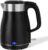 Hervidor Agua Electrico 1.8L, Hervidor de Agua Electrico con Función de Termostato, Apagado Automático, Ebullición Rápida, Acero Inoxidable Kettle, 1500W-1800W, Negro