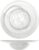 H&h set 6 piatti pasta alabastro in vetro bianco cm24