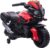 HOMCOM Moto Eléctrica para Niños de 18-48 Meses Motocicleta de Batería 6V con Faros Bocina 2 Ruedas de Equilibrio y Velocidad 3 km/h Carga 25 kg 88,5×42,5×49 cm Rojo