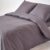 HOMESCAPES – Juego de Cama de 100% algodón Egipcio de 200 Hilos, Funda nórdica de 160 x 200 cm y 1 Funda de Almohada de 80 x 80 cm, Color Gris Oscuro