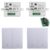 Interruptor de luz inalámbrico Panel de pared RF Código de seguridad, 220V 85V-240V Receptor de interruptor de relé de luz de control remoto para electrodoméstico (2 receptores y 2 paneles de pared)