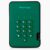 iStorage diskAshur2 HDD 1TB Verde – Disco duro portátil seguro – Protegido por contraseña – Resistente al polvo y al agua – Cifrado de hardware
