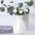 Jarrones Decorativos Jarrón de Plástico, Modernos Nórdico Geometricas Floral Plantas Florero para Decoración, para Decoración del Hogar, Sala de Estar, Mesa, Hogar, Oficina (D Blanco)