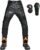 KFDZSW Pantalones De Moto Para Hombre Pantalones Impermeables Softshell Cortaviento Cálidos De Forro Polar Pantalones De Moto Protectores Con Almohadillas. (XXXL)