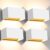 Kingwei 4piezas 20W Apliques Pared Interior/Exterior 3000K Blanco Cálido Moderno Apliques Pared Led Ángulo de Haz Ajustable Apliques Parede IP65 Imp