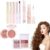 Kit de maquillaje 8 en 1,Kit corrector de rubor sedoso de larga duración para rostro – Suministros de maquillaje para mujeres para el hogar, trabajo, citas, viajes, compras, reuniones Dispra