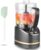 La Rêveuse Mini procesador de alimentos eléctrico con 200 vatios, recipiente de preparación de 2 tazas para picar, picar, moler, licuar, hacer puré, gris (Dark Grey)