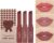 Lápiz labial 3pcs, Pintalabios, Barra de Labios, Bálsamo Labial Brillante Hidratante Nude, resistente al agua, taza antiadherente, regalo de maquillaje para niñas y mujeres, Labios Hidratantes (03, C)