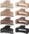 Lolalet 8 Piezas 8 cm Clips de Pelo, Pinza Grande Hair Claw con Resorte Fuerte para Pelo Abundante Largo Grueso Fino Rizado Antideslisante Clásico -E